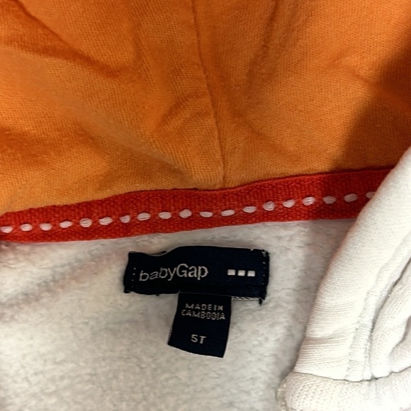 GAP - full zip hoodie. Size 5 - Picture 3 of 5